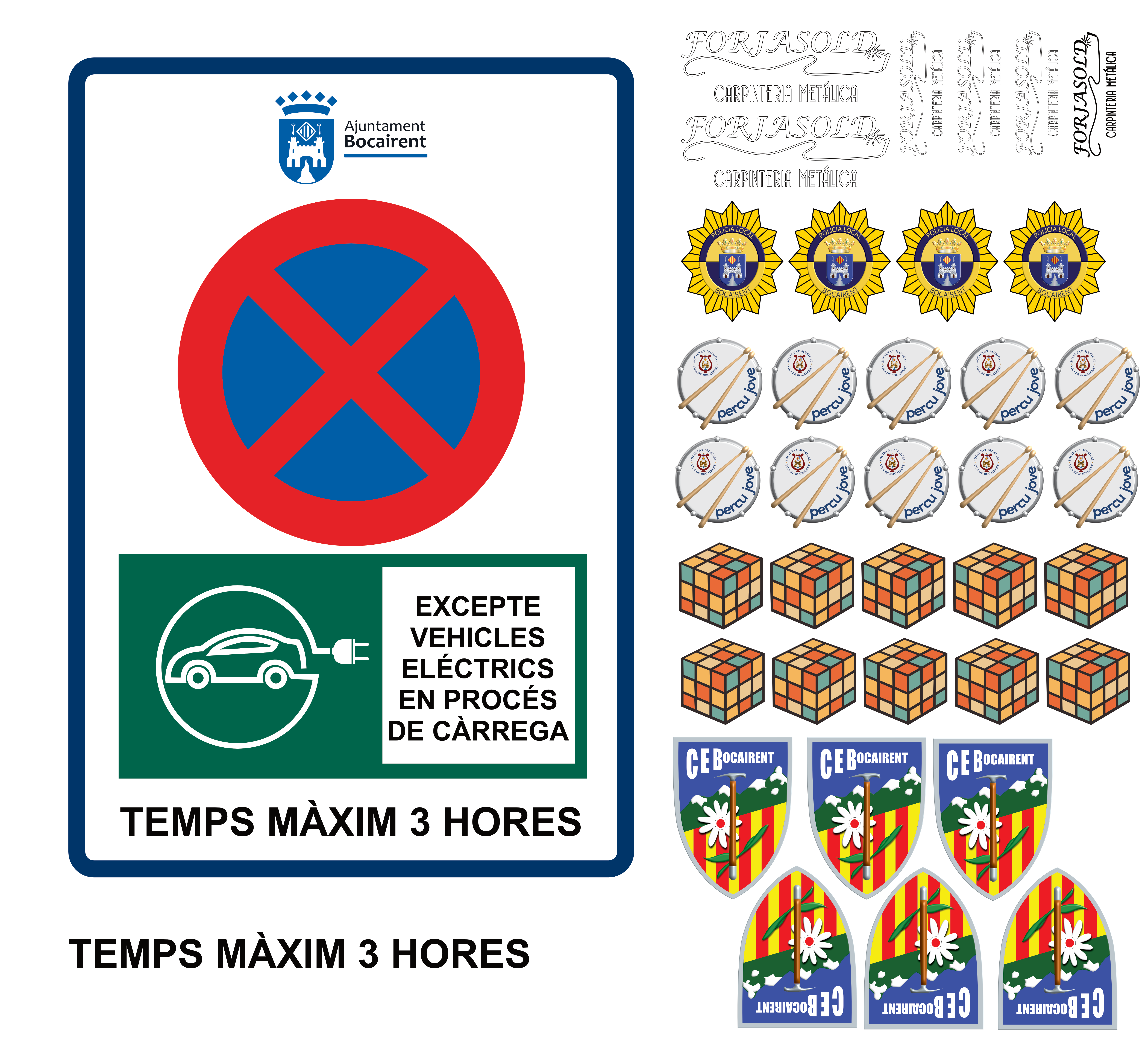 Señalética institucional impresa, Bocairent